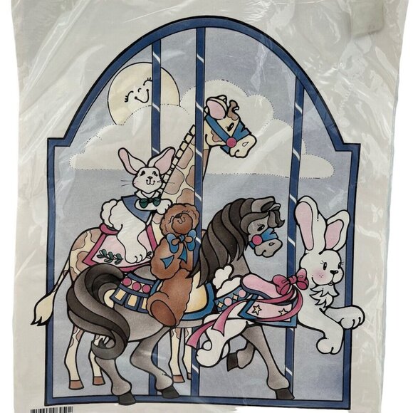 Vintage Daisy Kingdom Iron-On Transfer Carrousel Animals 6450 - Picture 2 of 5